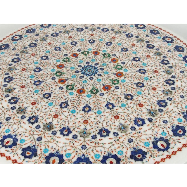 Marble Table with Brass Frame For Sale - Image 18 of 18