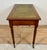 Antique English Style Wooden Writing Table with Leather Top and Drawers, 1930s For Sale - Image 12 of 14