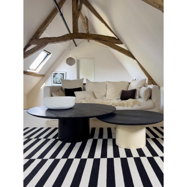 Primitive Gipsy 110 Low Basse Wood Top Table by Laurence Du Tilly For Sale - Image 12 of 15