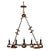 20th Century French Gothic Revival Metal Torch Chandelier For Sale - Image 15 of 18
