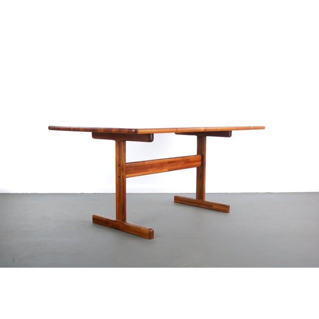 Mid-Century Modern Danish Modern Teak " Butcher Block " Dining Table For Sale - Image 3 of 8