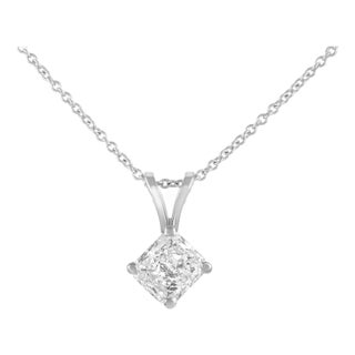Alexander Beverly Hills Egl 1.01ct Diamond Solitaire Necklace White Gold For Sale