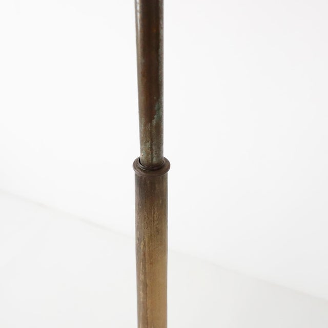 American 1930s Art Deco Floor Lamp. Wood Detail For Sale - Image 3 of 5