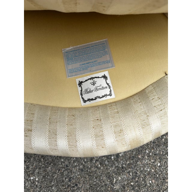 1970s Vintage French Country Accent Chairs by Baker Furniture - Set of 2 For Sale - Image 10 of 10