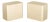 Modern Beige Stone Pedestal Tables, Pair For Sale