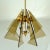 Italian Pendant in Tinted Glass and Gilded Brass by Gino Paroldo, 1950s For Sale - Image 4 of 10