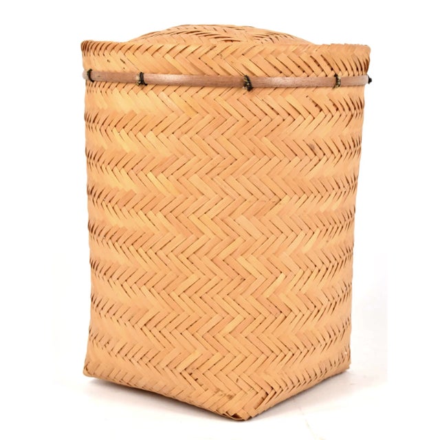 Mid 20th Century South American Lidded Basket For Sale - Image 4 of 8