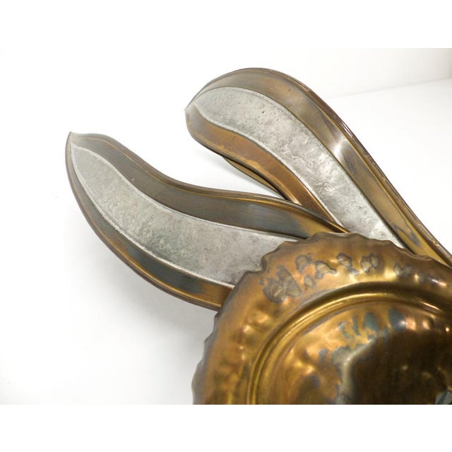 Brutalist Wall Lamp of a Stylized Flower attributed to Richard and Isabelle Faure, 1970s For Sale - Image 6 of 11