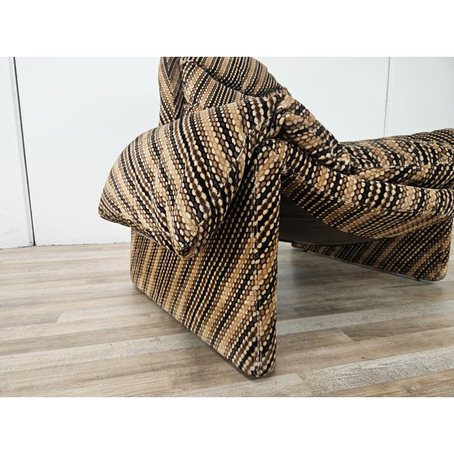 Textile P60 Proposals Armchair by Vittorio Introini for Saporiti, 1970 For Sale - Image 7 of 16