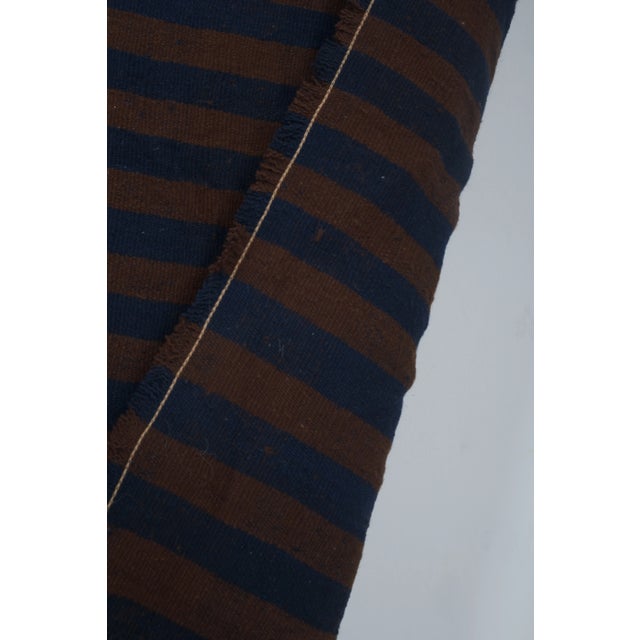 1960s Vintage Striped Turkish Kilim Rug 6'4'' X 9'11'' For Sale - Image 11 of 12