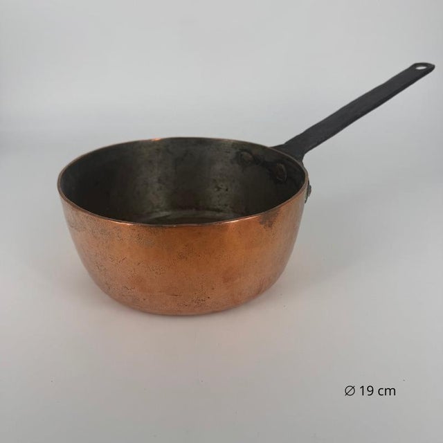 Vintage French Copper Saucepans, 1960s, Set of 5 For Sale - Image 6 of 18