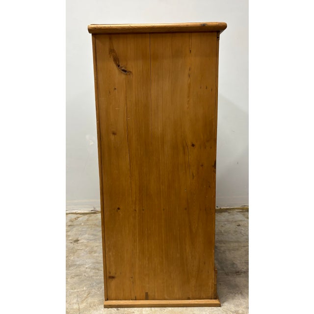 Brown 19th Century English Pine Chest of Drawers For Sale - Image 8 of 8