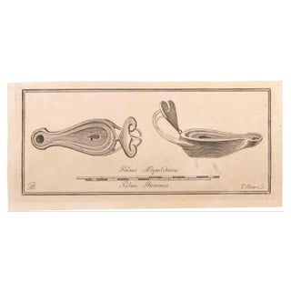 Unknown, Oil Lamp, Etching, 18th Century For Sale