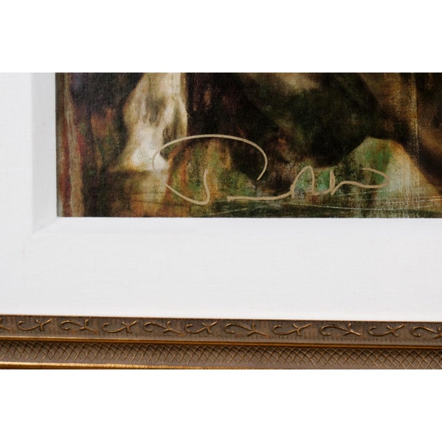 2006 Tomasz Rut "Cerulean Rhapsody" Artist Hand Signed & Numbered Limited Edition Giclée 423/450 Matted Neoclassical Gilded Frame For Sale - Image 4 of 7