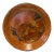 Chinoiseries Golden Graphic Brown Lacquer Round Display Disc Plate Tray For Sale