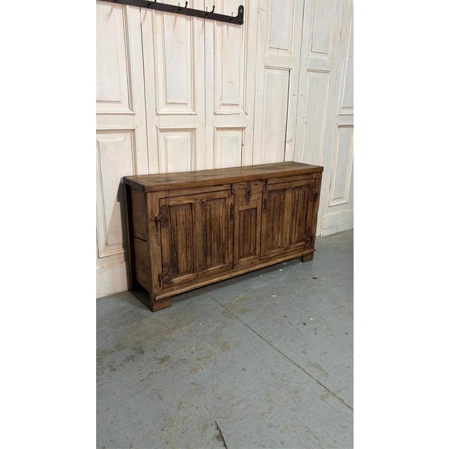 Antique Chestnut Credenza, 1700 For Sale - Image 5 of 6