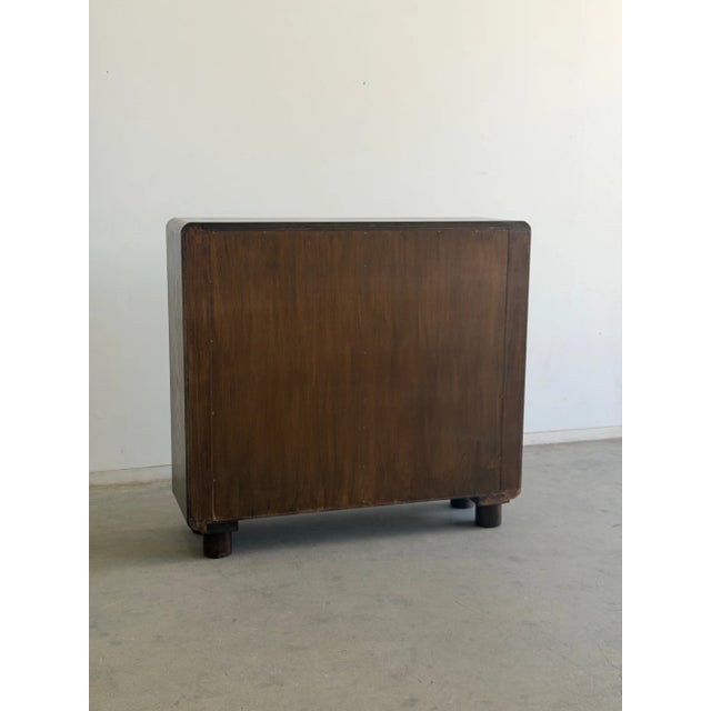 Vintage Oak Bookcase Cylinder Legs For Sale - Image 12 of 16