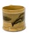 This is a Great Looking and Quite Rare 3 Color Banded & Black Seaweed Decorated Yellow Mocha Ware Mug. Made in England....