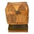 1950s Splendid Banana Leaves Tropical Wood Box For Sale
