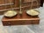 Large Chemist's Shop Scales in Brass on Mahogany Cabinet For Sale - Image 3 of 16