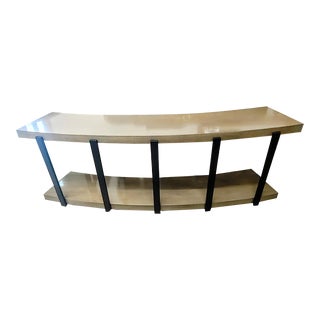 Vanguard Furniture Michael Weiss Kentwood Metal Curved Console Table For Sale