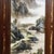 Brown Four-Panel Rosewood Framed Porcelain Plaque Wall Screen, Ink Color Mountain Landscape, Chinoiserie Wall Art Set For Sale - Image 8 of 10