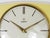 Pastel Yellow Midcentury Wall Clock in the style of Max Bill from Junghans, Germany, 1950s For Sale - Image 4 of 12