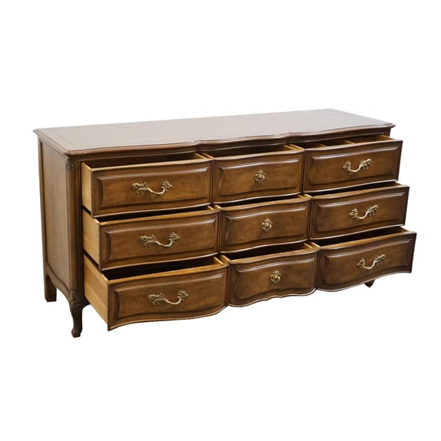 Henredon Furniture Custom Folio Two French Provincial 65" Triple Dresser 3-3400 For Sale - Image 9 of 15