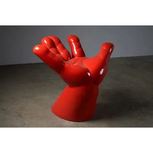 Sculptural Hand Chair, 1980s For Sale - Image 3 of 9