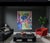 Original Abstract Painting on about 72” by .16” by 58" Un-Stretched Canvas. Artist signed on the back side with S....