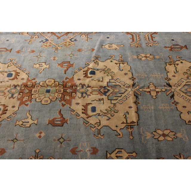 Antique Turkish Oushak Rug - 10′ × 12′11″ For Sale - Image 4 of 6