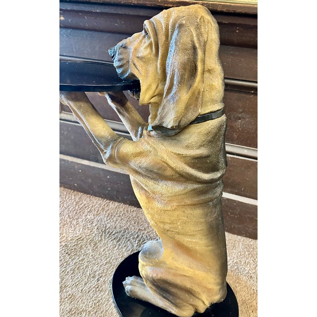 1990s 1990s Bombay Sir Hawthorne Hound Dog Butler Serving Tray Table For Sale - Image 5 of 8