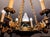 French Napoleon Empire Style Brass Chandelier with Swans and Green Glass Lampshades, 1970s For Sale - Image 15 of 18