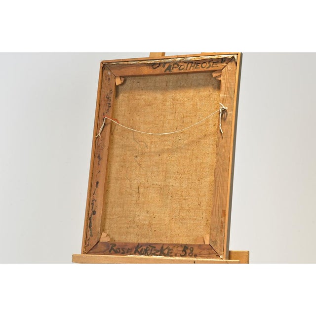 Oil Painting, Apotheose, Rose Kurtzke, Berlin, 1958 For Sale - Image 6 of 11