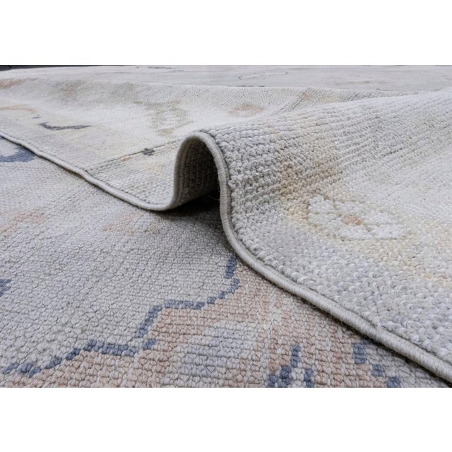 Textile Turkish Oushak Rug 8'3" x 10'5" For Sale - Image 7 of 8