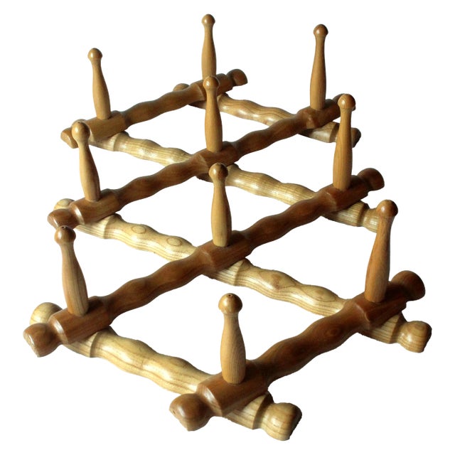 Extendable Wooden Wall Mounted Coat Rack With 10 Hooks For Sale