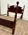 Traditional Vintage Convertible Queen or Full Colonial Four Poster Pediment Cannonball Bed For Sale - Image 3 of 10
