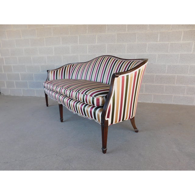 Vintage Federal Sheraton Style Sofa For Sale - Image 10 of 15