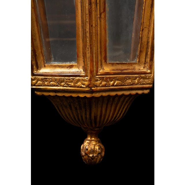 Gilded Elegance: 19th Century Venetian Lantern For Sale - Image 4 of 6