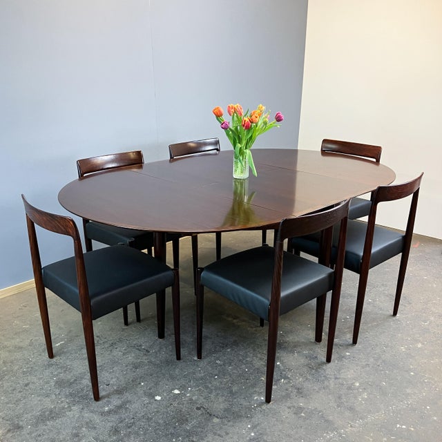 Extendable Dining Table in Rosewood from Lübke, 1960s For Sale - Image 9 of 17