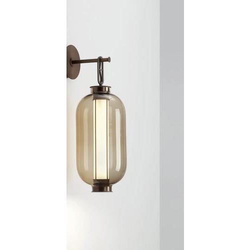 Not Yet Made - Made To Order Bai a Ba Ba Bronze-Amber Glass Diffuser Wall Lamp by Neri and Hu for Parachilna For Sale - Image 5 of 11