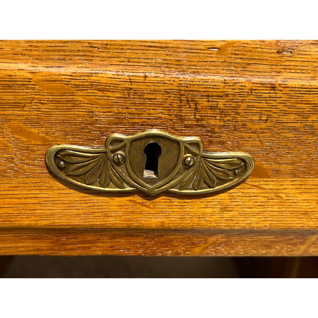 Office Desk in Oak and Veneered, 1890 For Sale - Image 6 of 18