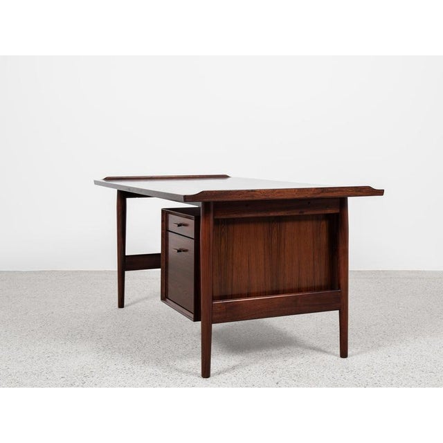 1960s Mid-Century Danish Desk in Rosewood attributed to Arne Vodder for Sibast, 1960s For Sale - Image 5 of 13