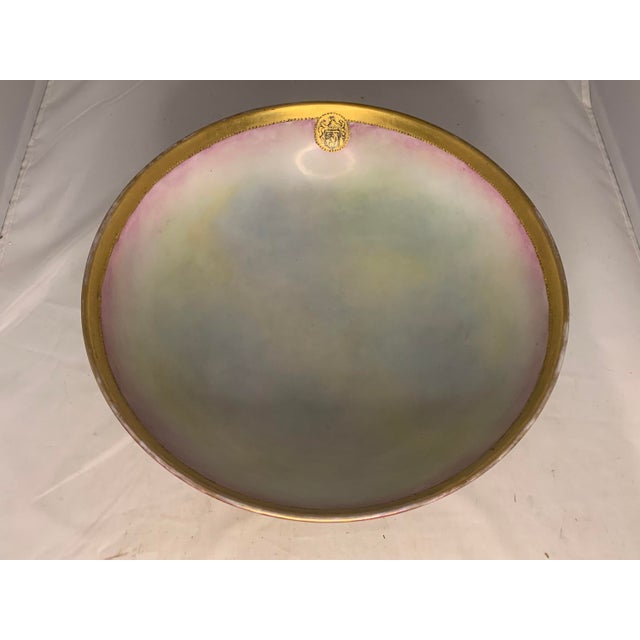 Antique Limoges Punch Bowl: T&V Hand-Painted Royalty Portraits, Signed 1903 For Sale - Image 6 of 10