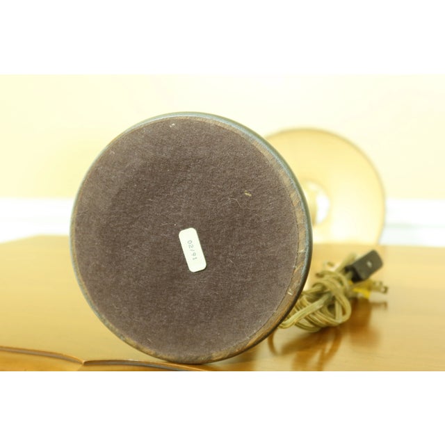 Metal Frederick Cooper Tall Brass Table Lamp W. Shade For Sale - Image 7 of 8