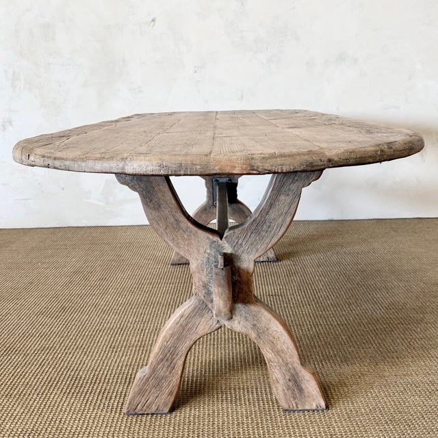 Beige Costa Dining Table - Vintage Natural For Sale - Image 8 of 13