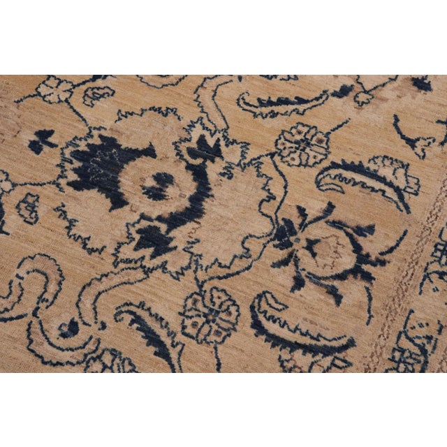 Oriental Ziegler Brown Tan Hand-Knotted Wool Rug - 12'3'' X 17'10'' For Sale In New York - Image 6 of 8