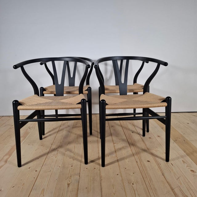 Wood CH24 Chairs by Hans J. Wegner for Carl Hansen, Set of 4 For Sale - Image 7 of 7