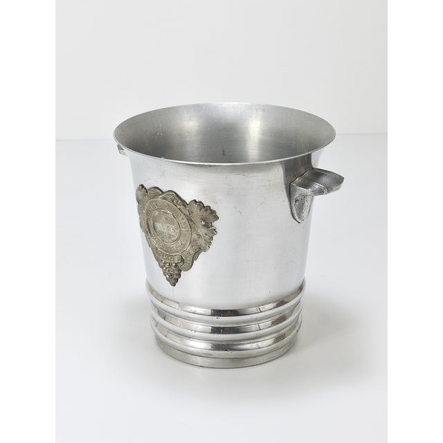 Silver Art Deco Champagne Ice Bucket from Heidsieck & Co, 1940s For Sale - Image 8 of 18