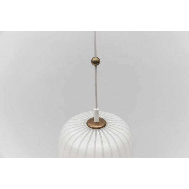 Glass Ceiling Lamp by Wilhelm Wagenfeld for Peill & Putzler, 1954 For Sale - Image 9 of 11